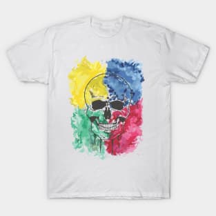 Watercolor Skull T-Shirt